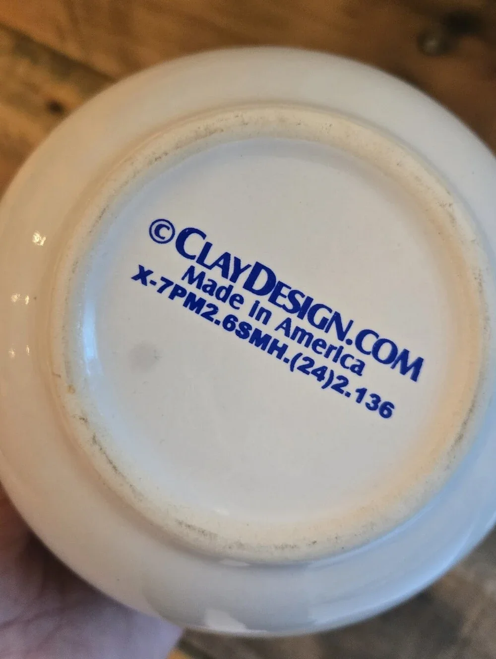 Vtg Grampas Ice Cream Bowl Ceramic Clay Design Co America
